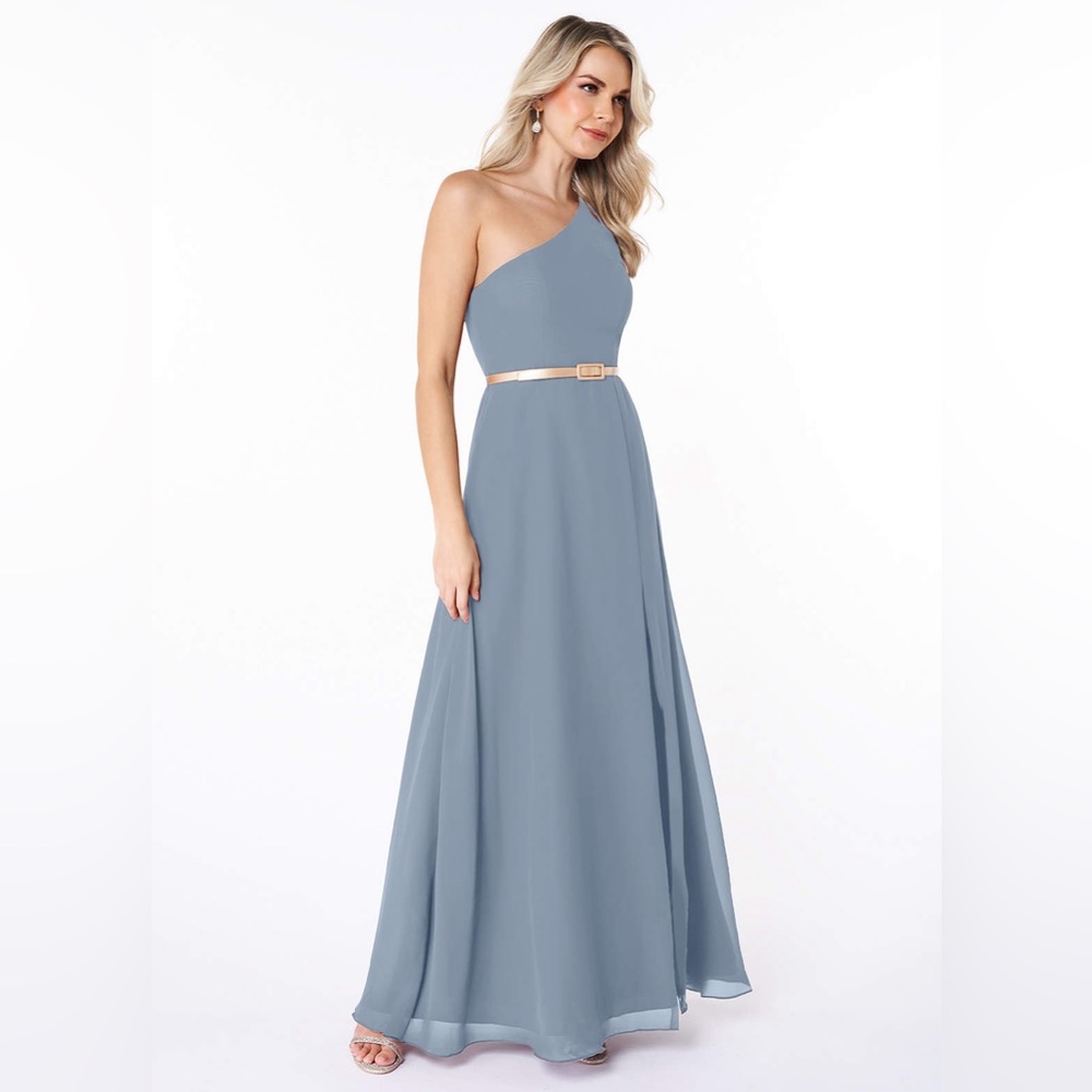 AZAZIE LANAEA twilight blue bridesmaid dress